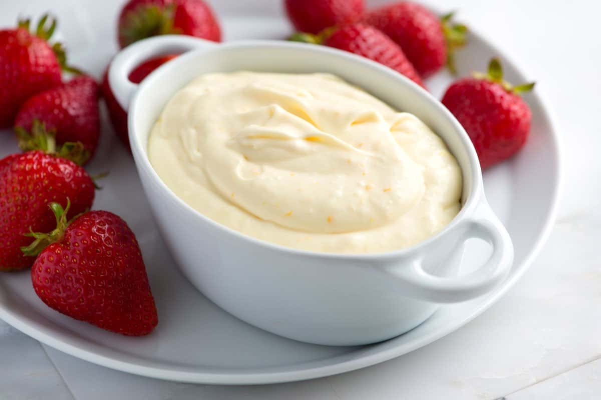 Orange cream fruit dip recipe