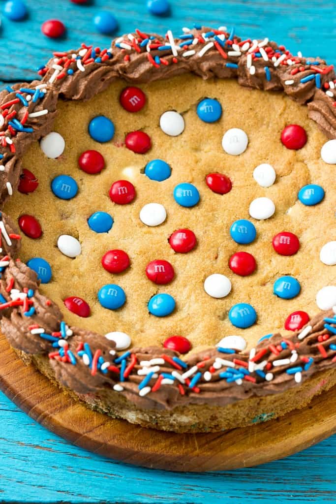 Patriotic cookie cake