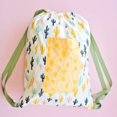 30 minute drawstring fabric backpack