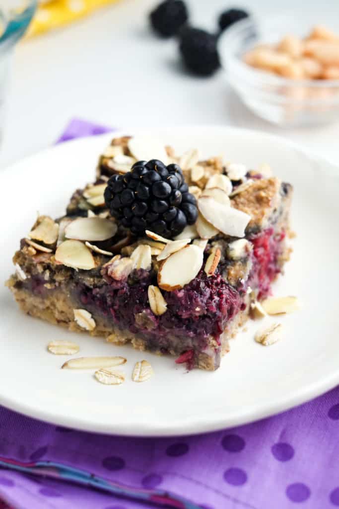 Blackberry breakfast bars