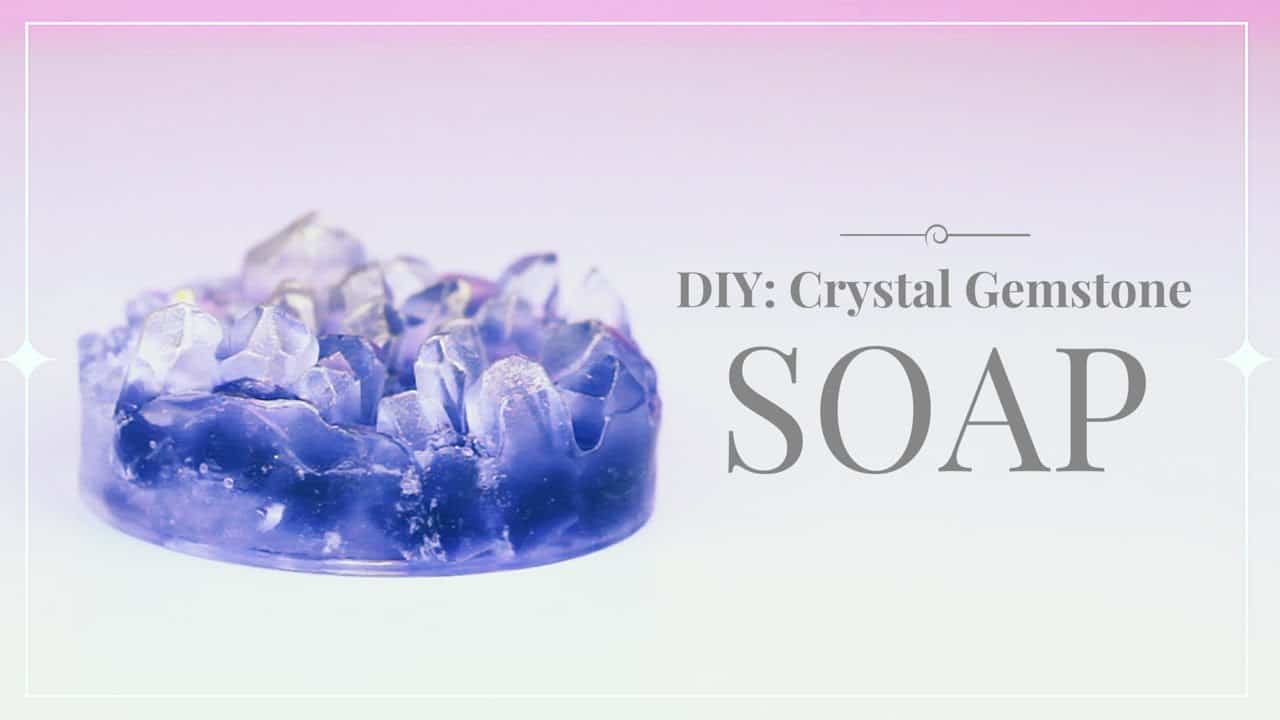 Diy clustered cryslta soap