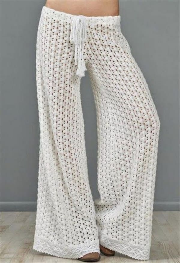 Funky crocheted summer pants