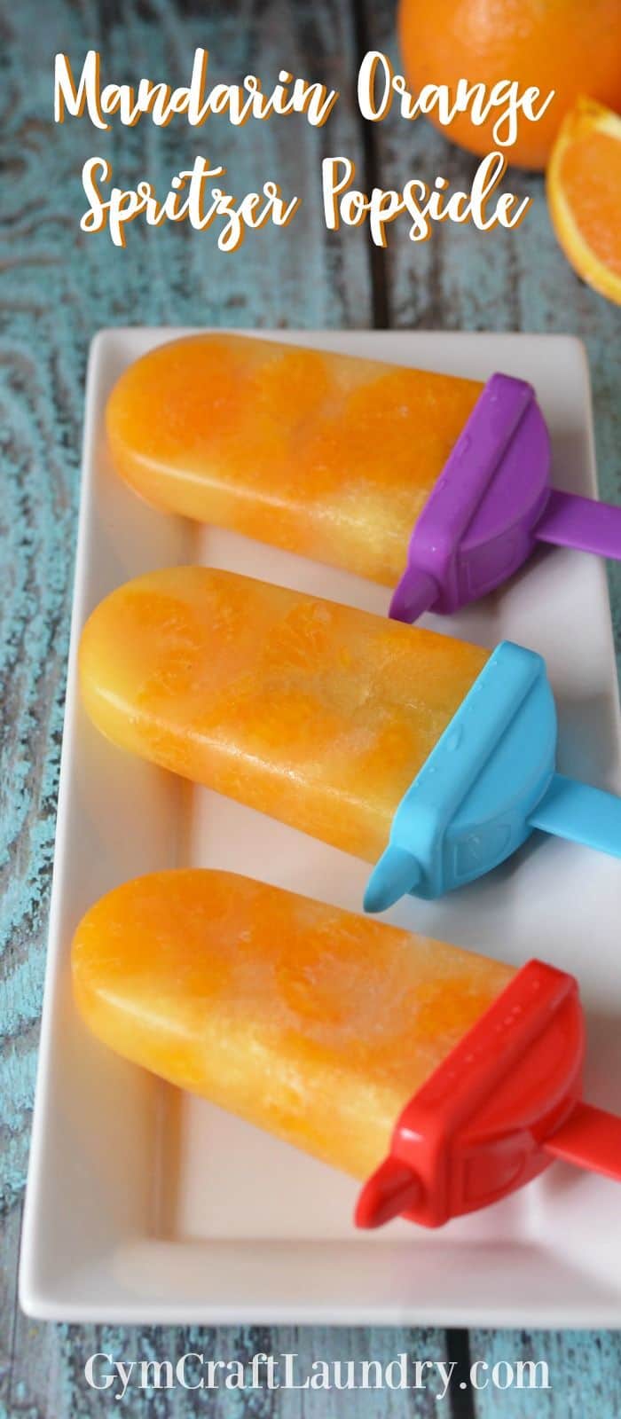 Mandarin orange spritzer popsicles