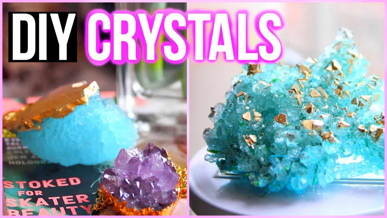 Stunning homemade painted crystals