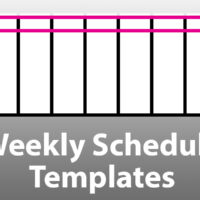 Weekly schedule templates