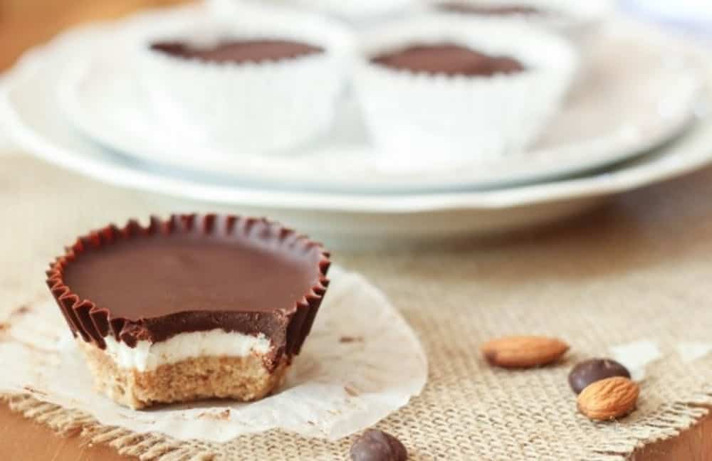 Chocolate almond coconut cups