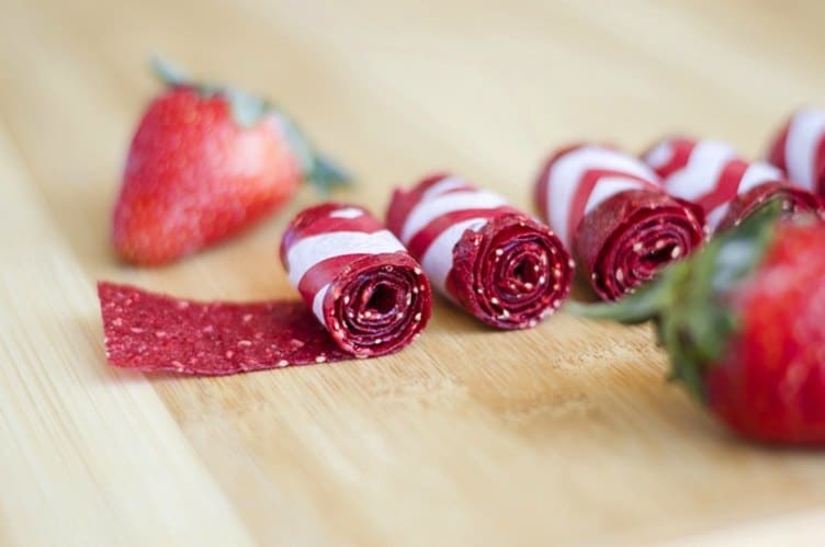 Three ingredient fruit roll ups