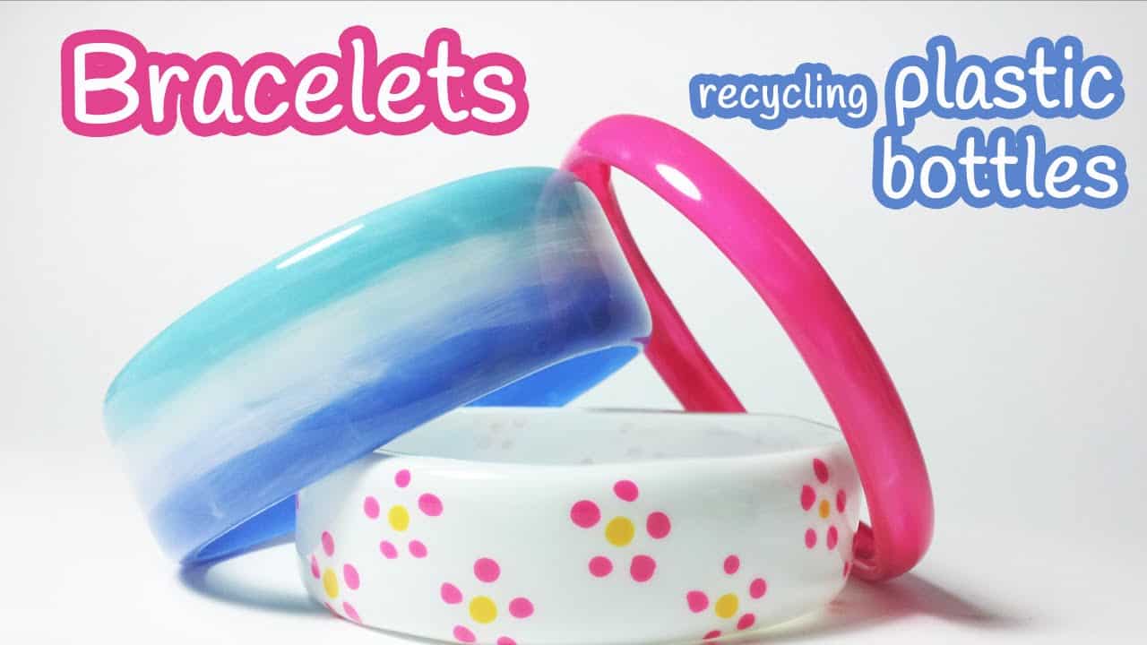 Braclets made from recycled plastic bottles