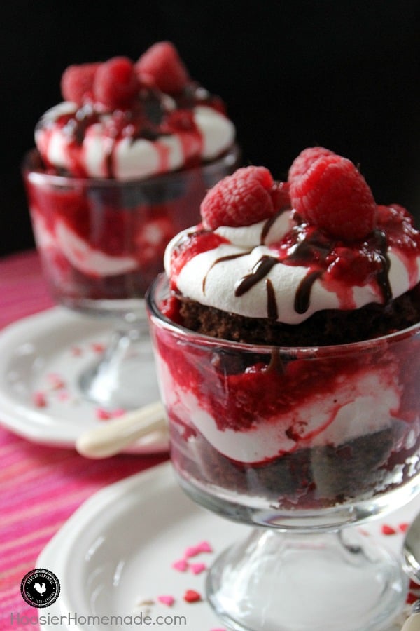 Chocolate raspberry trifle