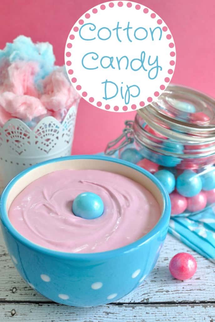 Cotton candy dip