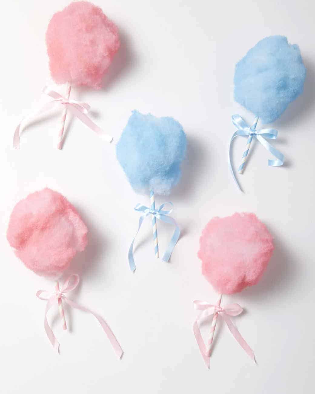 Cotton candy ornaments