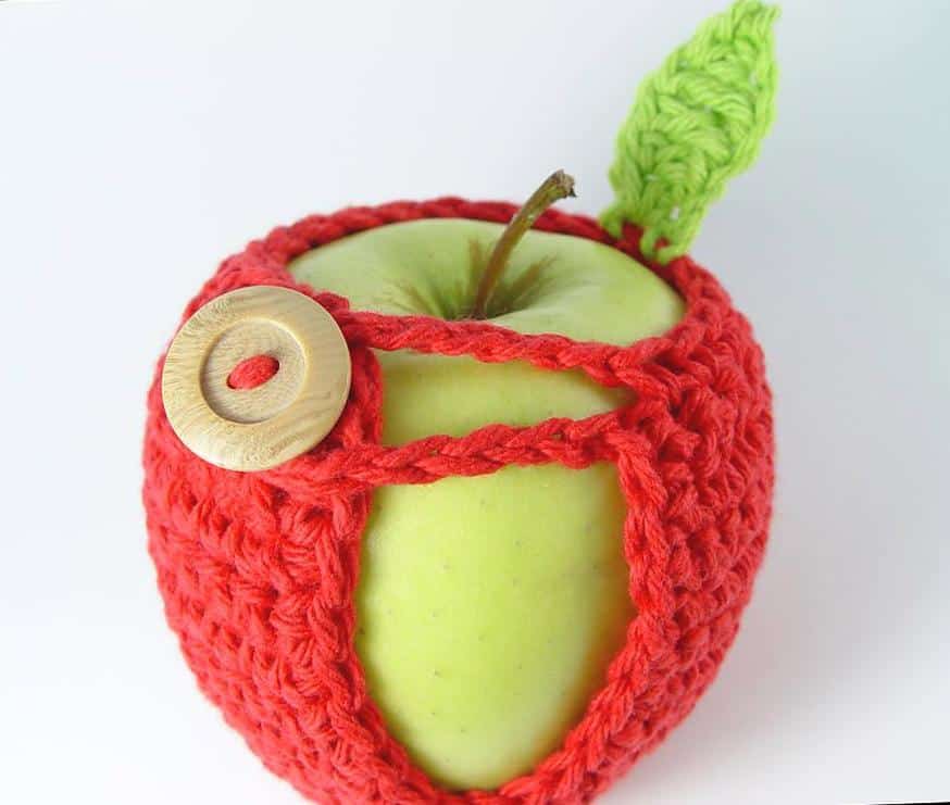 Crocheted apple cover