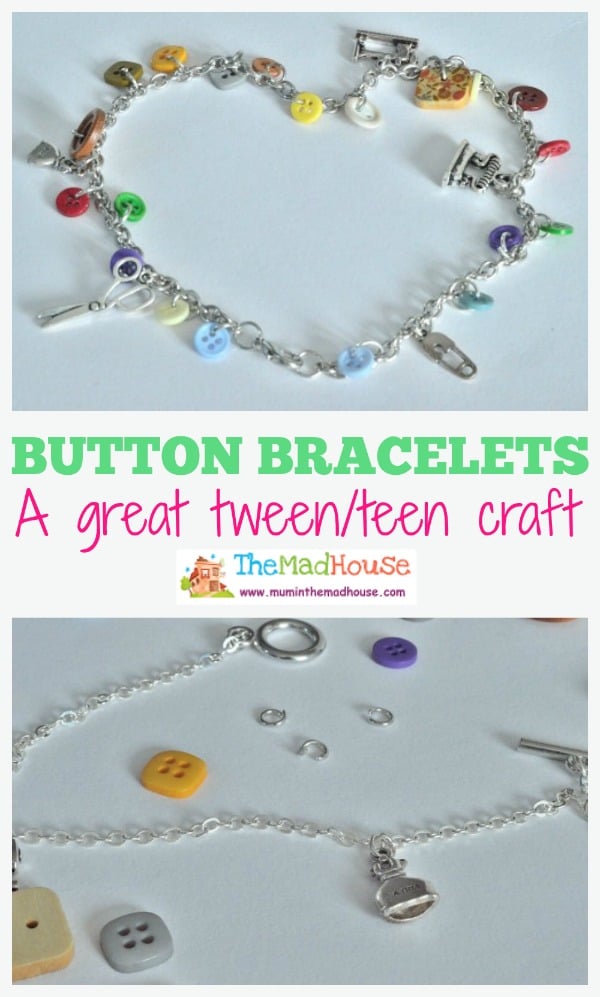 Cute button charm bracelets