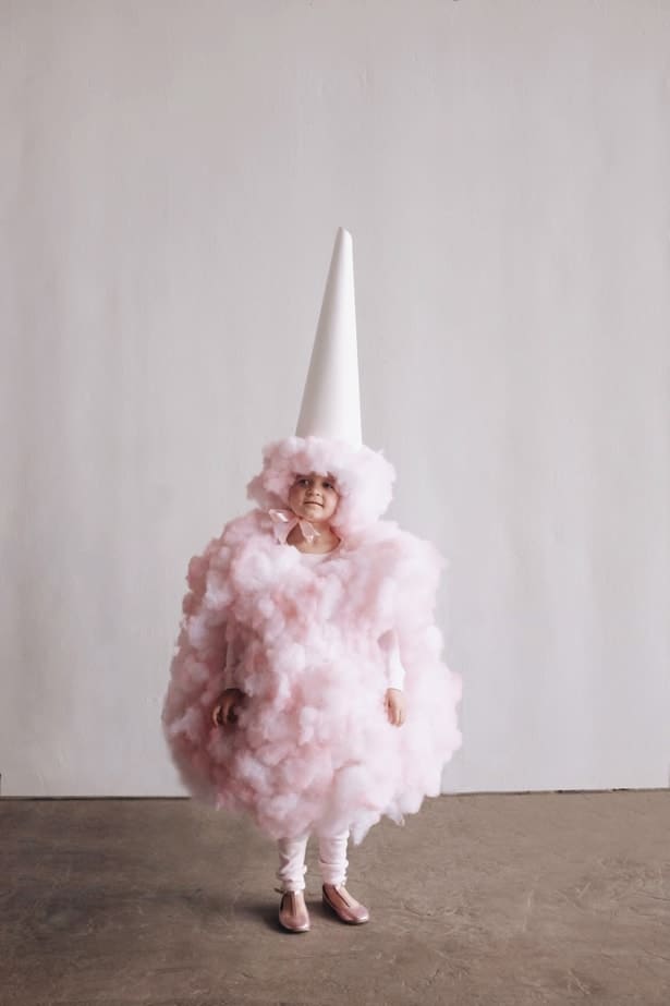 Diy upside down cotton candy costume