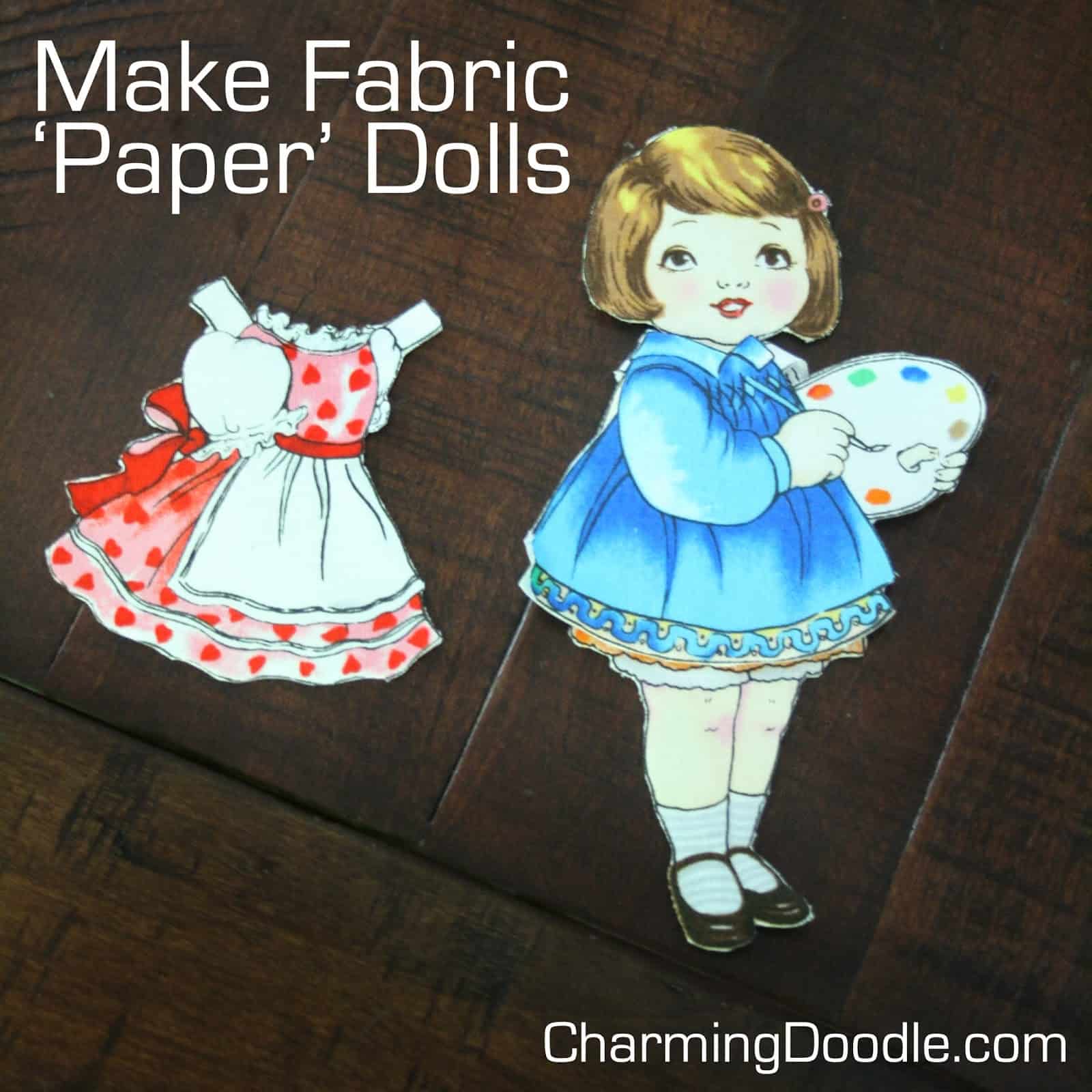 Fabric paper dolls