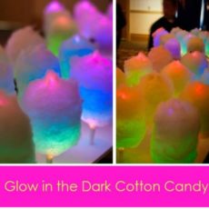 Glow in the dark cotton candy