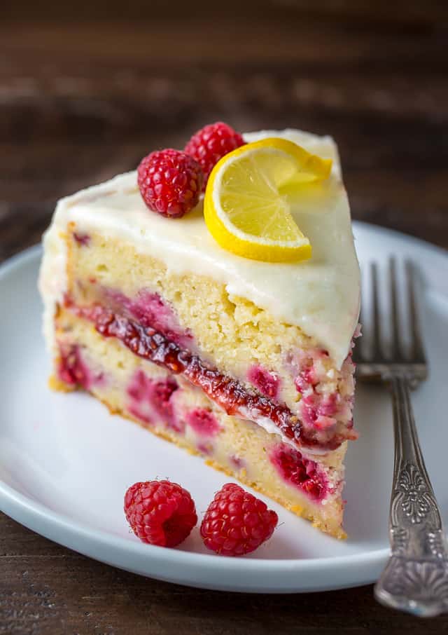 Lemon raspberry cake