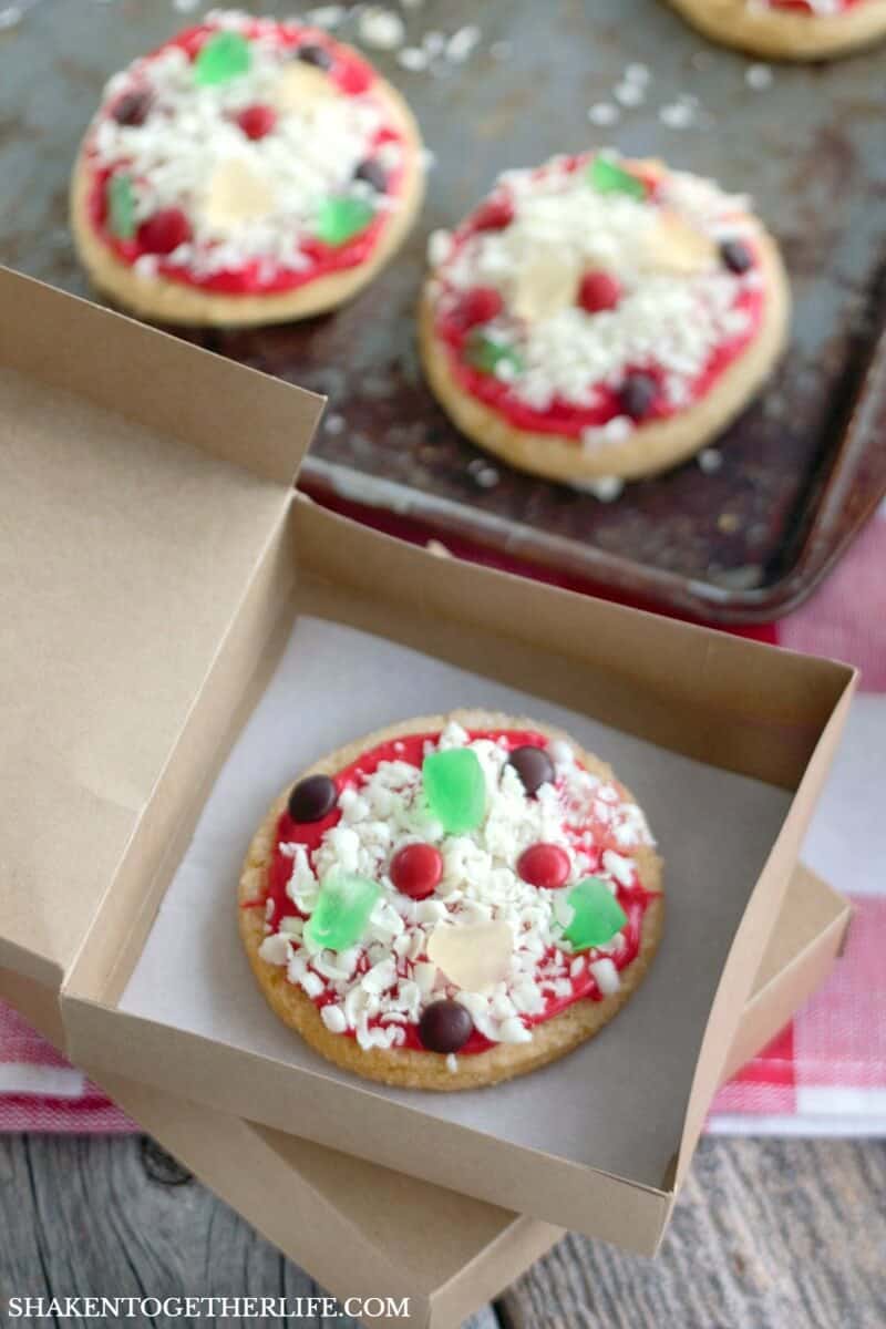 Mini pizza sugar cookies