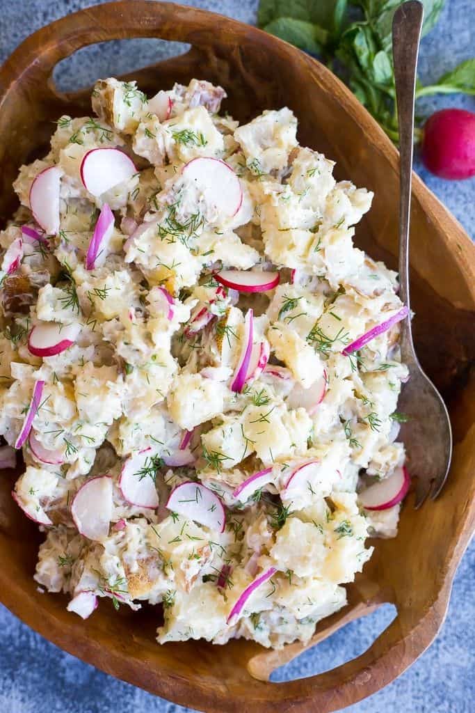 Salt and vinegar potato salad