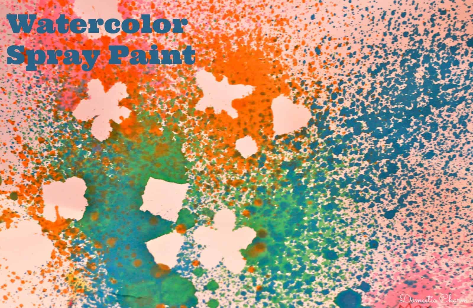 Watercolour spray paint