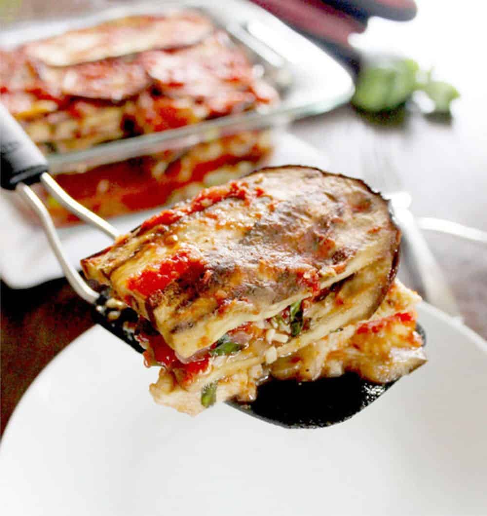 Chicken eggplant lasagna
