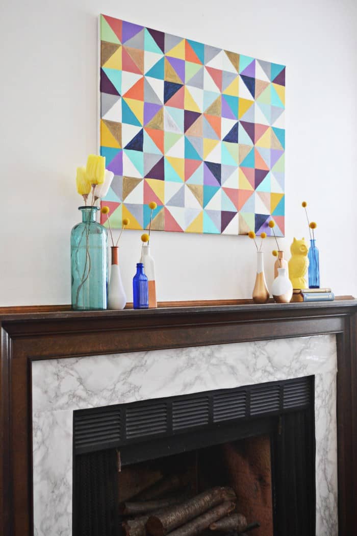 Diy marble fireplace