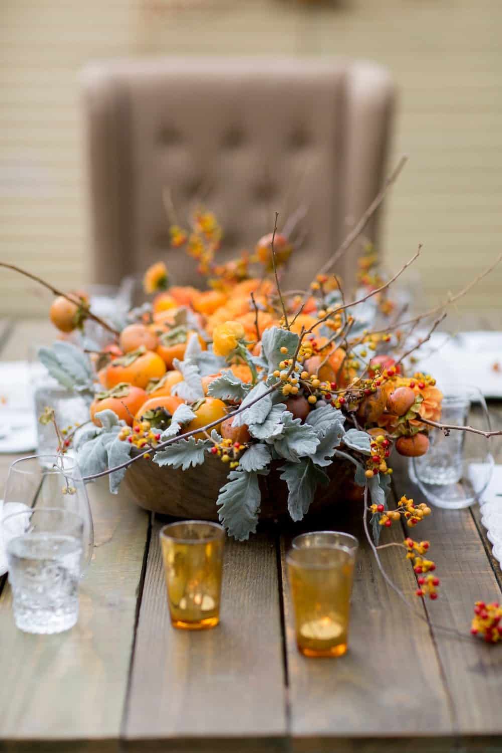 Persimmon centerpiece