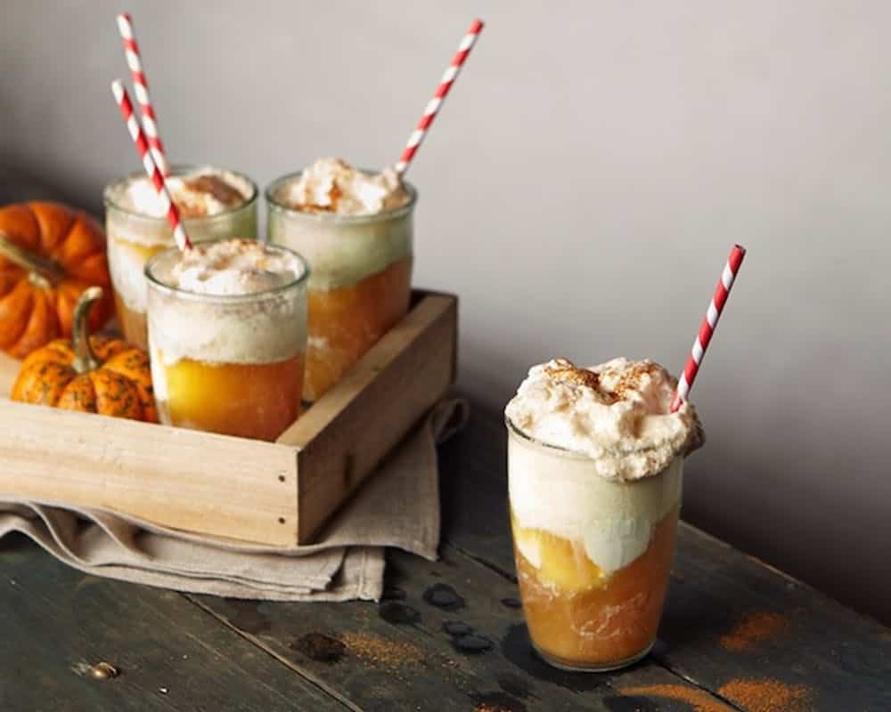 Pumpkin beer float