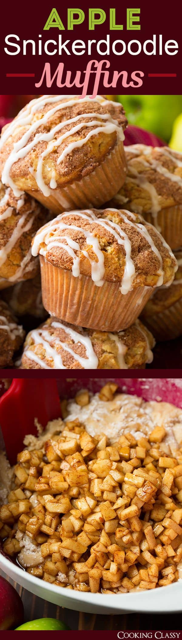 Apple snickerdoodle muffins