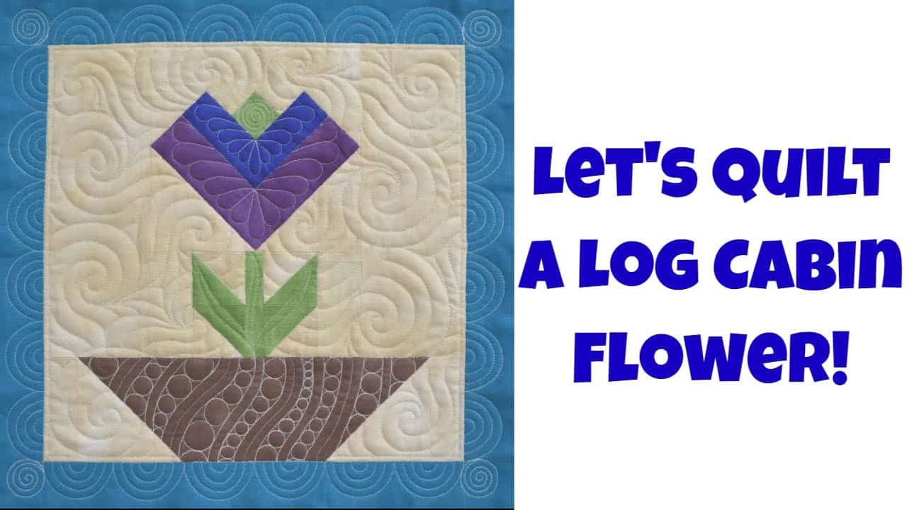 Beginner log cabin flower