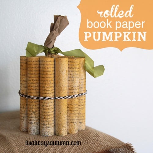 Bundled rolled pages pumpkin