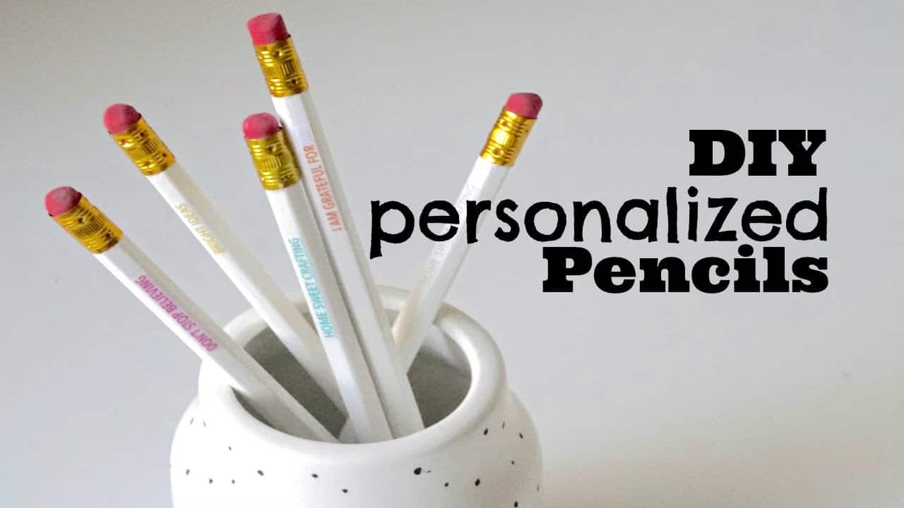 Diy personalized pencils