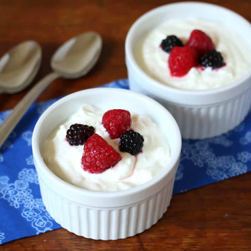 Homemade greek yogurt in the slow cooker