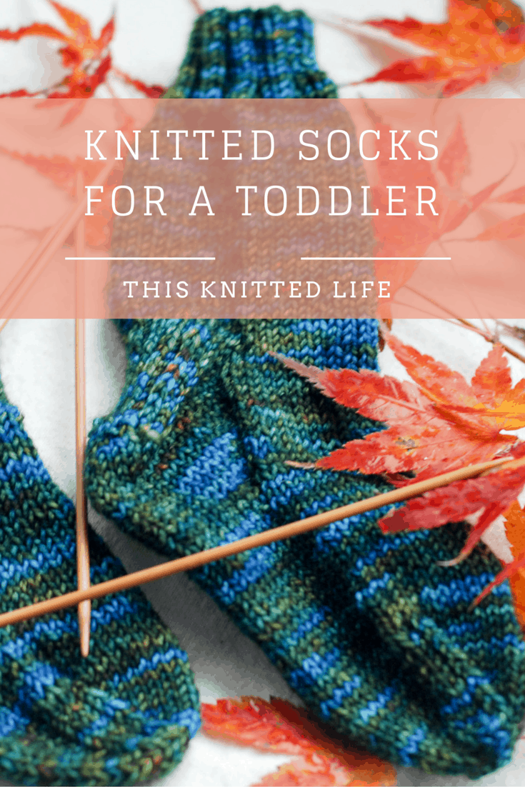 Knitted toddler socks