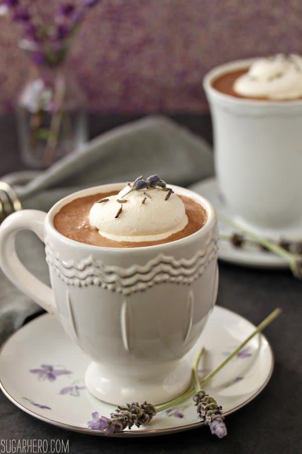 Lavender hot chocolate