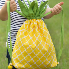 Pineapple drawstring backpack