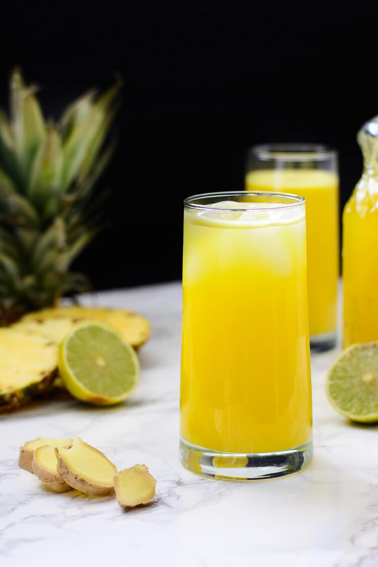 Pineapple ginger juice