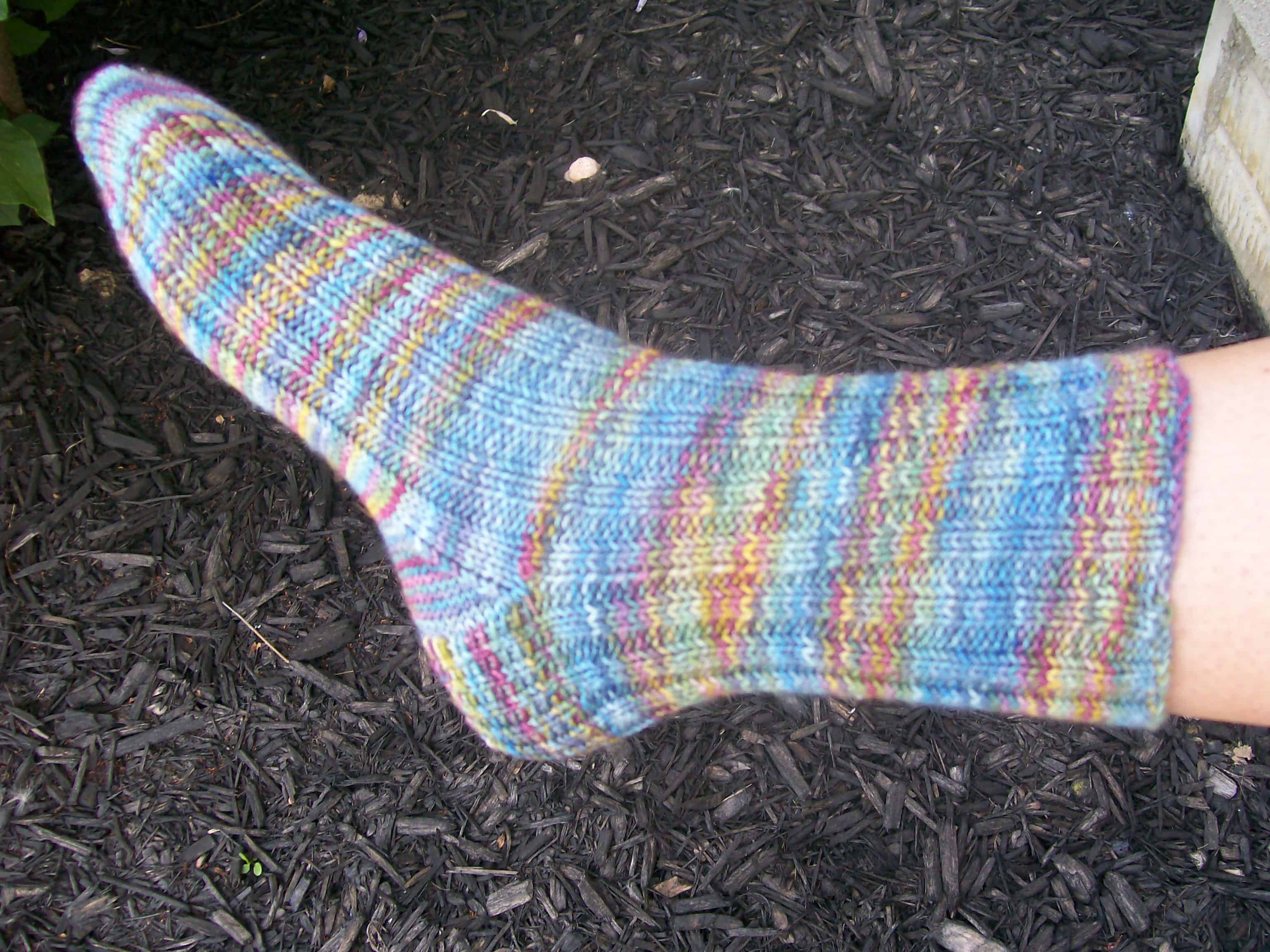 Simple ribbed socks