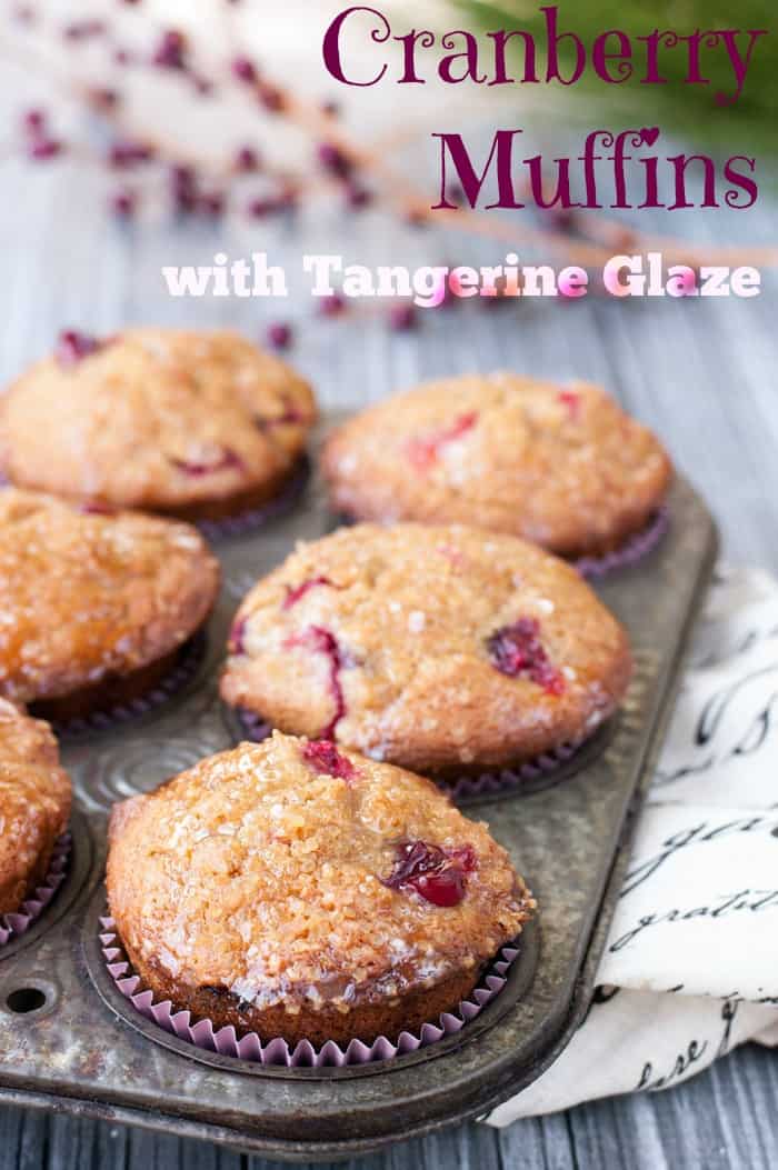 Spiced cranberry muffins