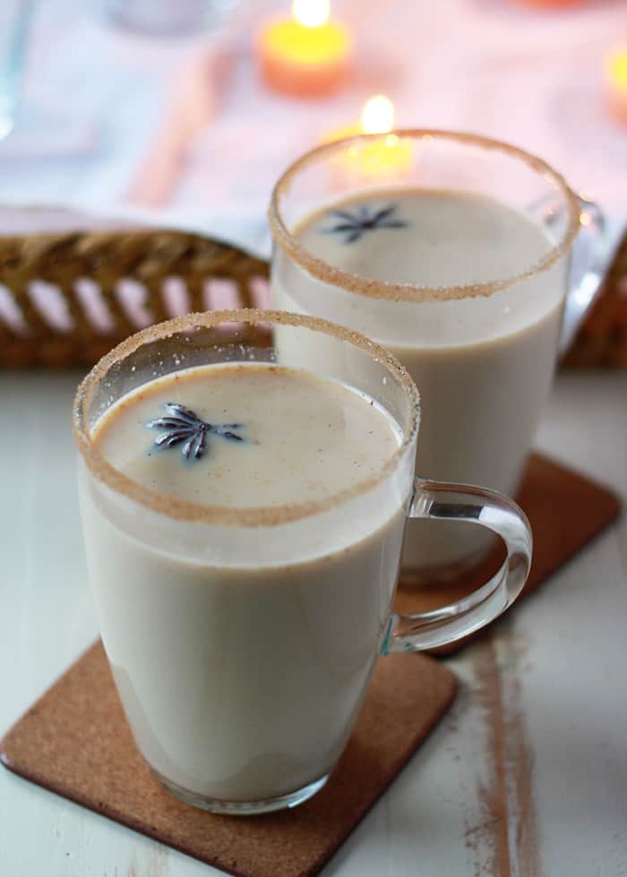 Warm spiced vanilla cocktail