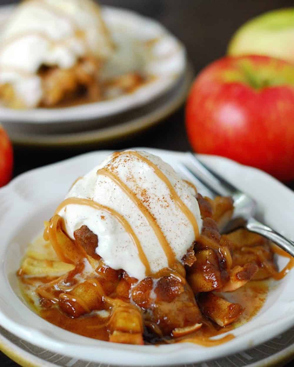 Bloomin baked apples