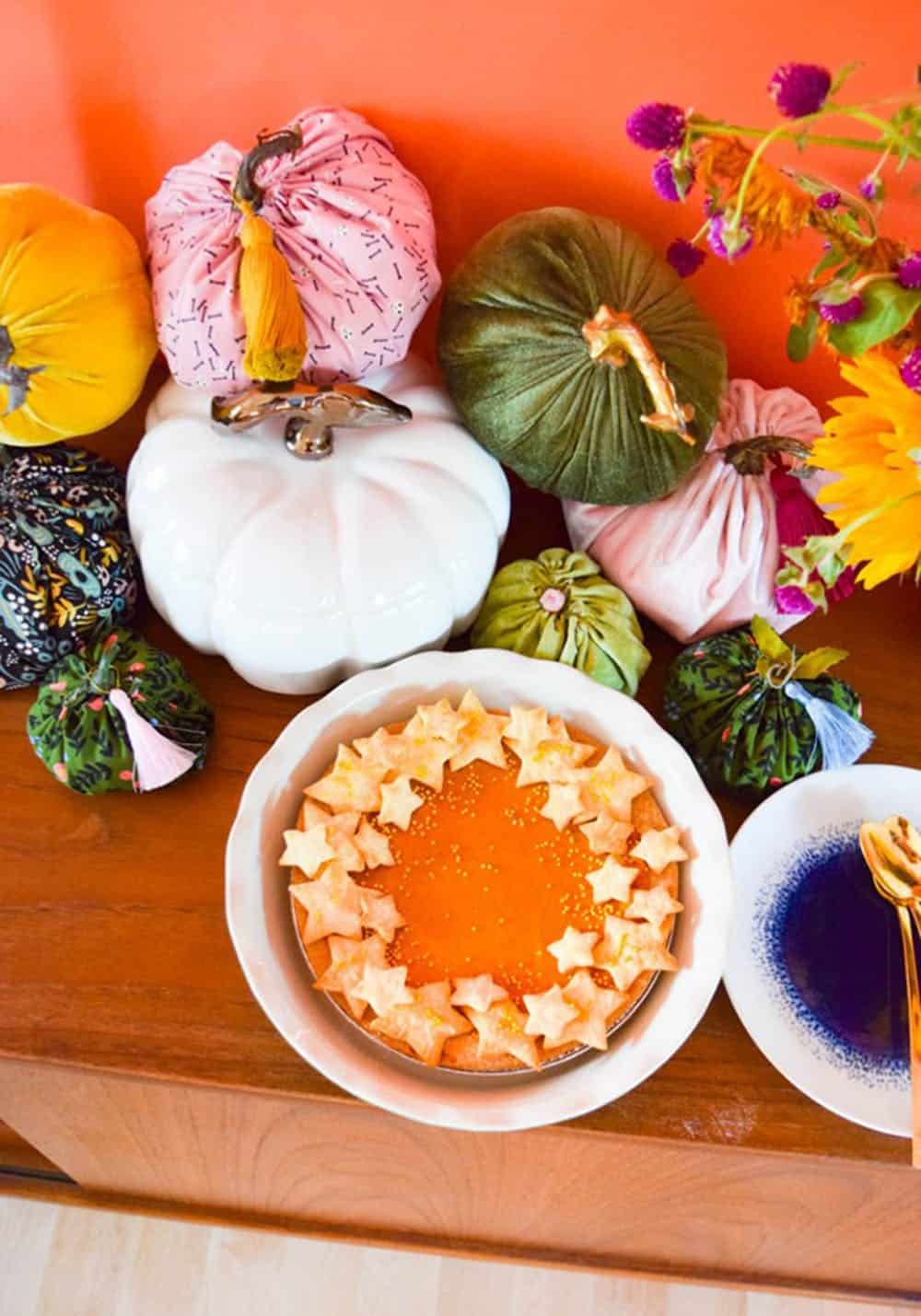 Faux Pumpkin Pie - Thanksgiving Decoration