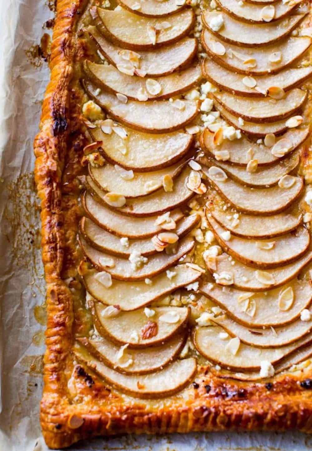 Honey pear tart