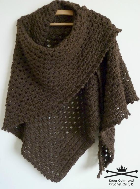 Crochet prayer shawl