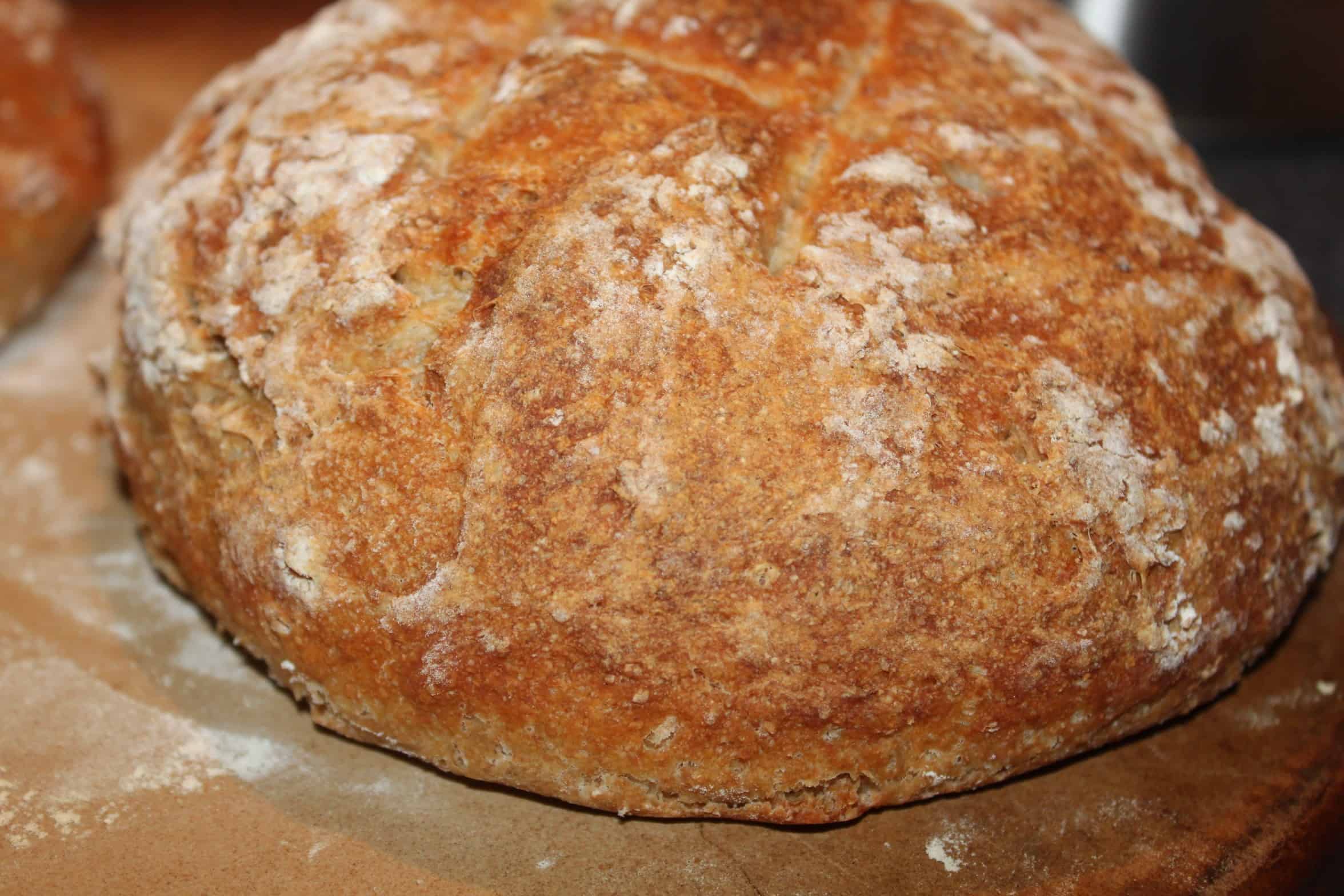Homemade artisan bread