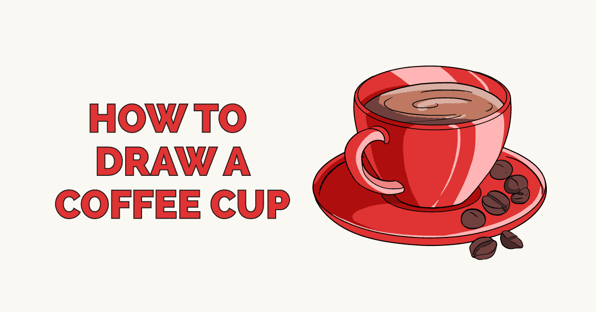 How to draw a coffee cup