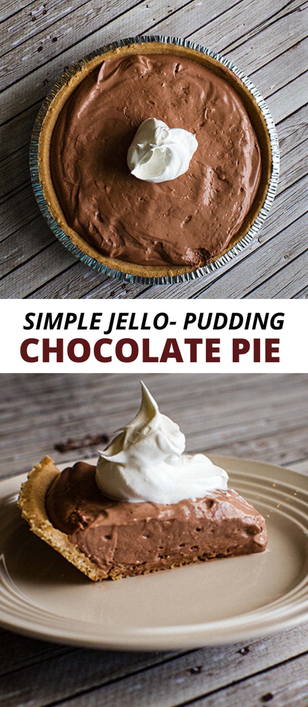 No bake chocolate pie with jell o pudding chocolate thanksgiving desserts