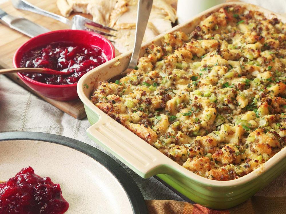 Thanksgiving sausage stuffing classic sage and sausage stuffing