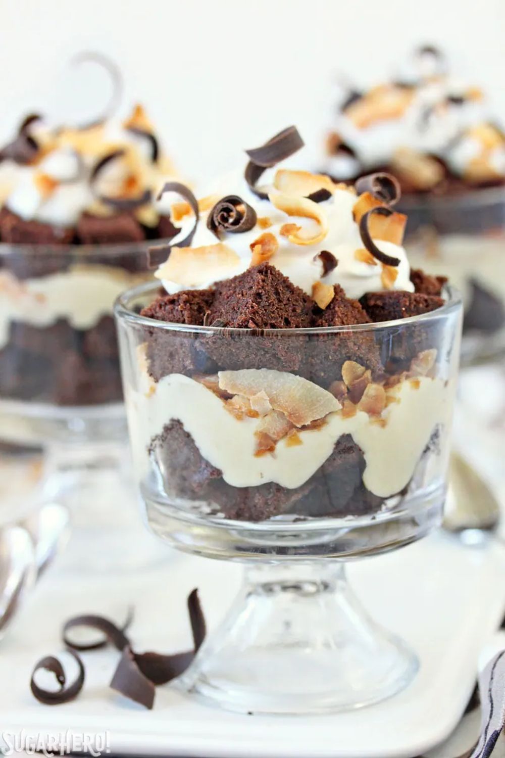 Toasted coconut chocolate trifles best thanksgiving desserts  result