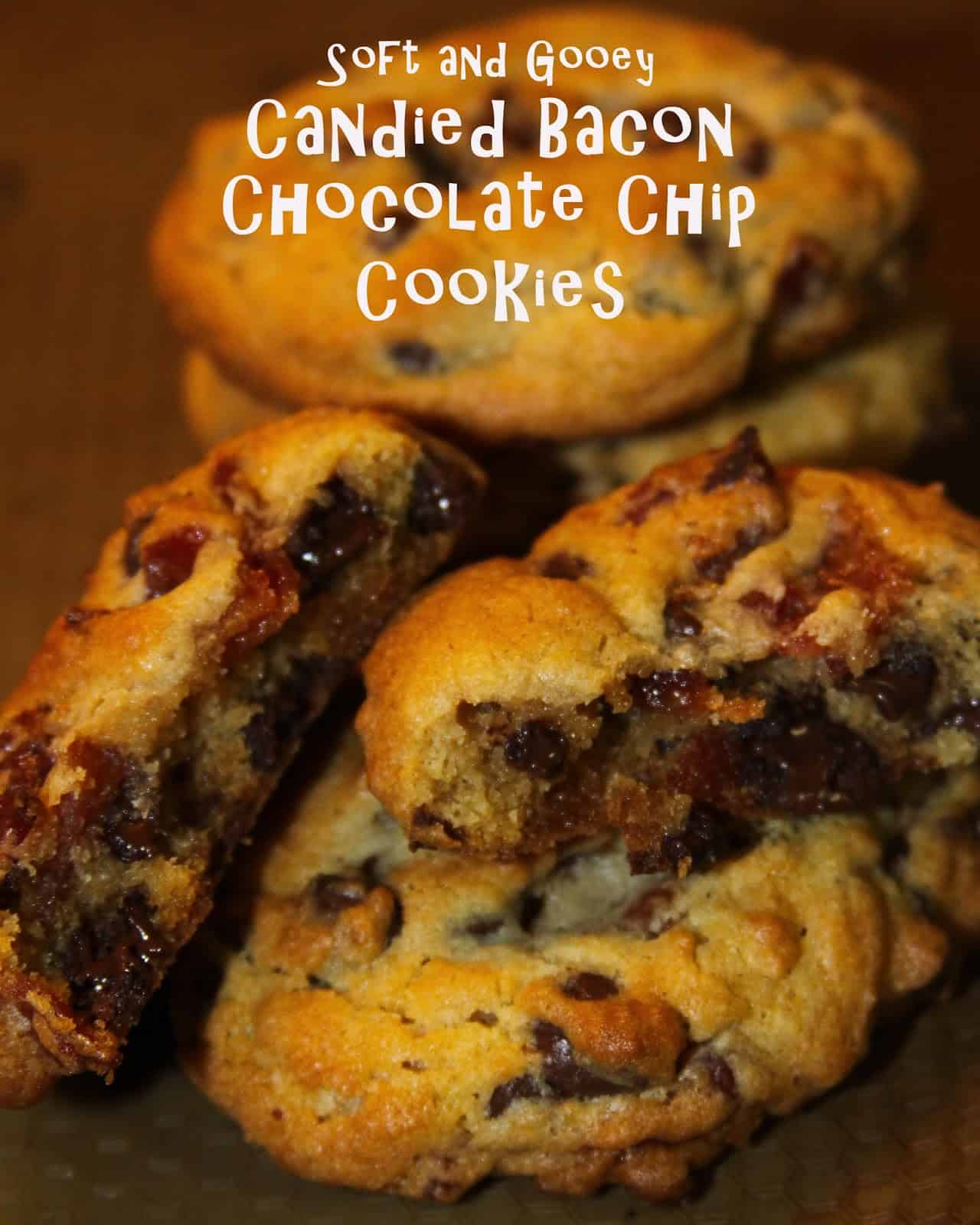 Candied bacon chocolate chip cookies